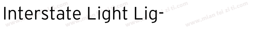 Interstate Light Lig字体转换